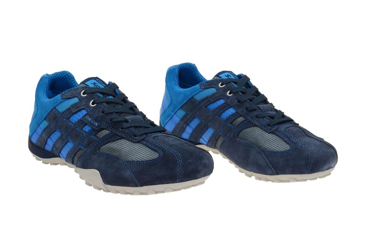 Geox U SNAKE K Men's SNEAKERS, Navy, 42 EU