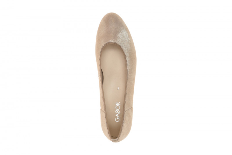 Gabor Pumps beige sand Glitzer 3001