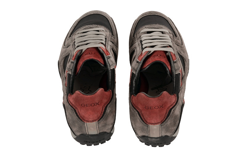 Geox Snake A Schuhe grau schwarz U2407A