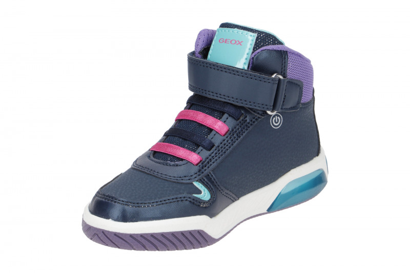 Geox Inek Einhorn Schuhe blau Blinker
