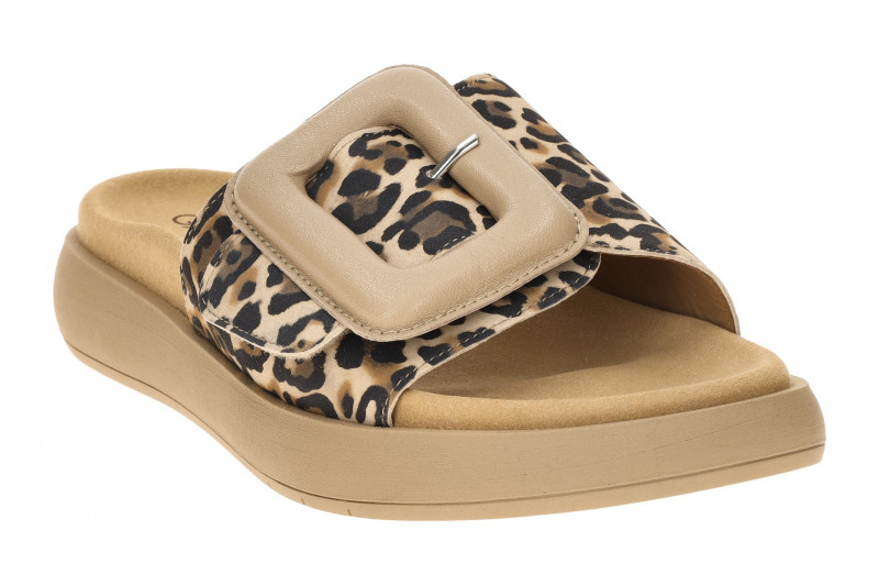 Gabor Plateau Pantolette braun schwarz Luchs 83.751.32