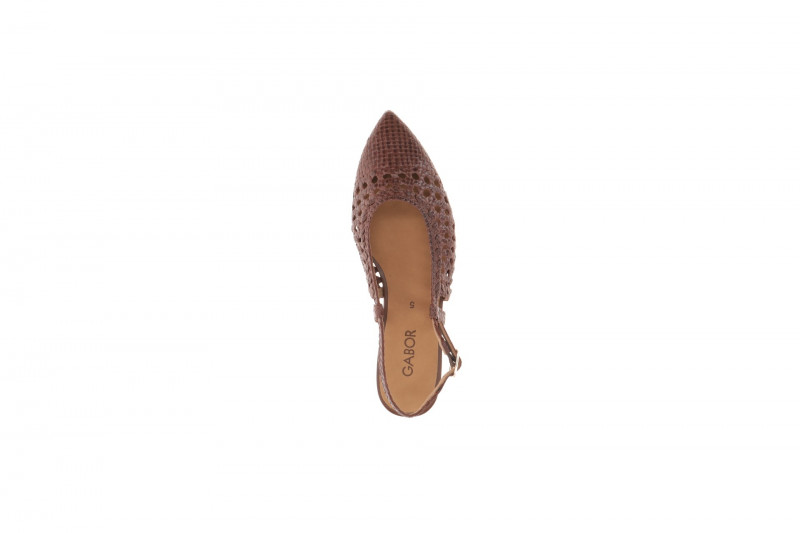 Gabor Sling Pumps braun coffee Flecht 81.631.28
