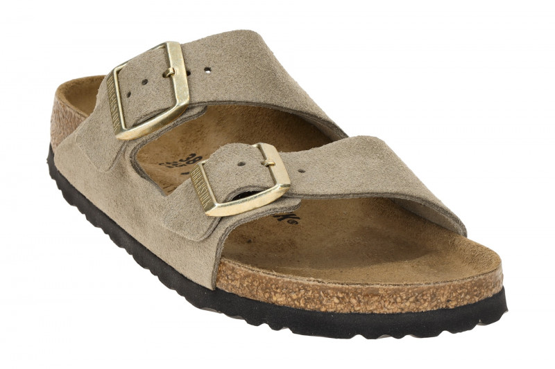 Birkenstock Arizona BS Pantolette beige Glitzer SCHMAL 1030269
