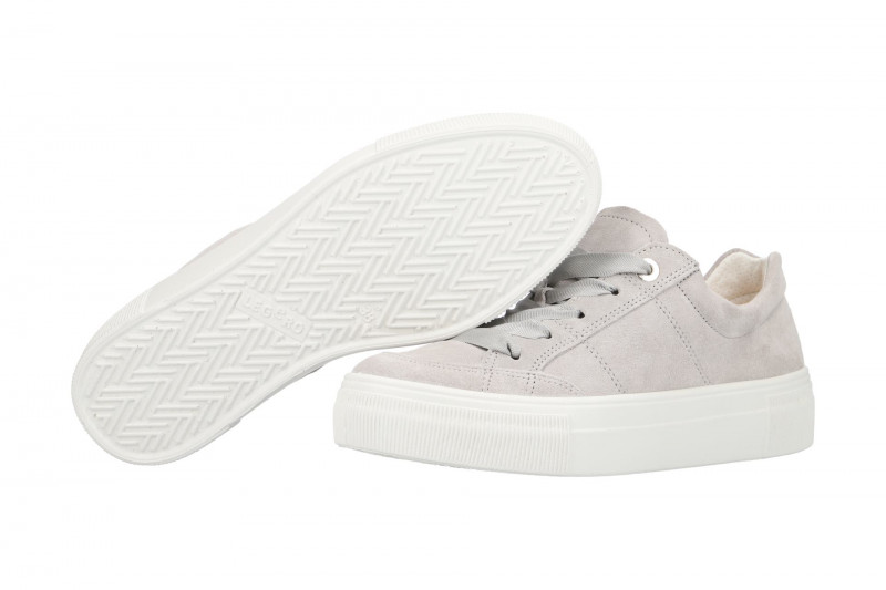 Legero Lima Plateau Schuhe grau Velour 4-00910-25