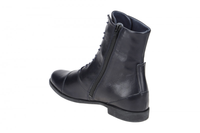 Think Agrat Damen Stiefel Boot blau Cap-Toe 624