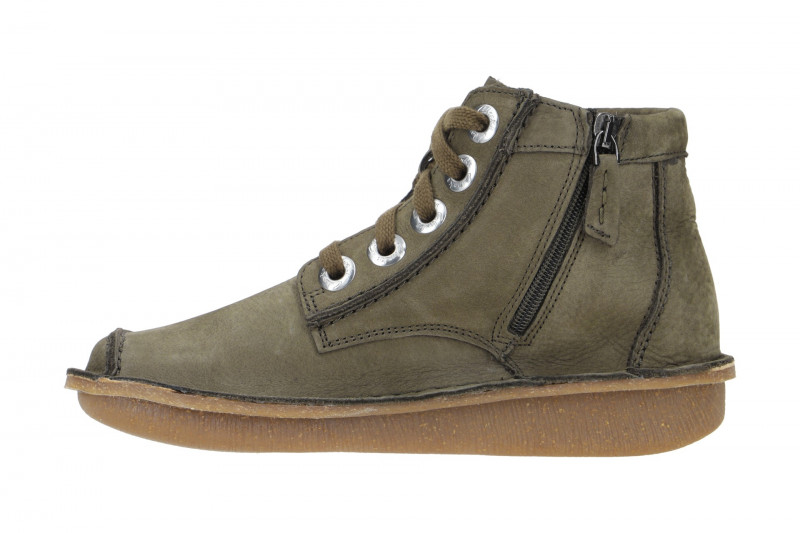 Clarks Funny Cedar Schuhe Boots grün olive 26173886