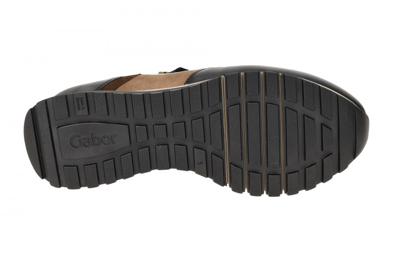 Gabor comfort Sneaker Schuhe schwarz braun H-Weite 76.378.67