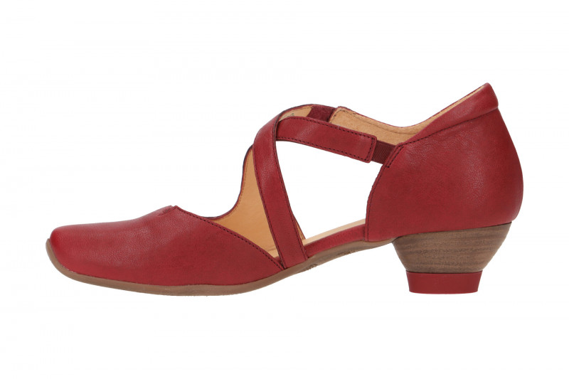 Think Aida Riemchen Pumps rot cherry