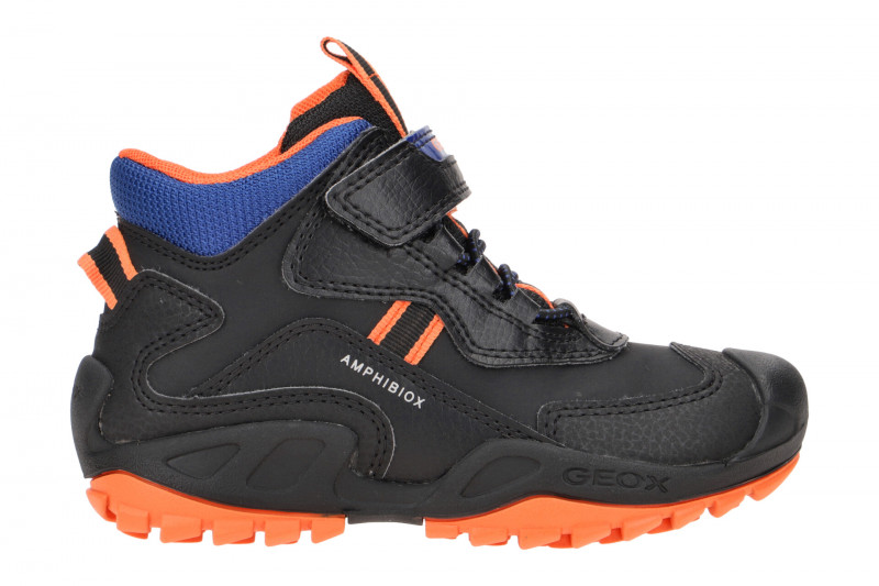 Geox Savage Kinder Stiefel schwarz orange J261WB