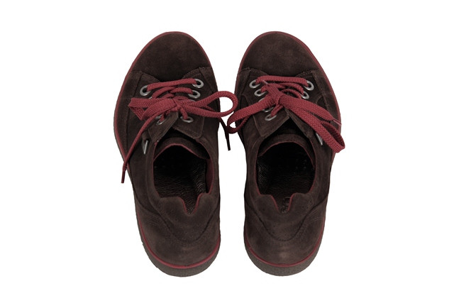 Ecco Stripe Schuhe in coffee braun