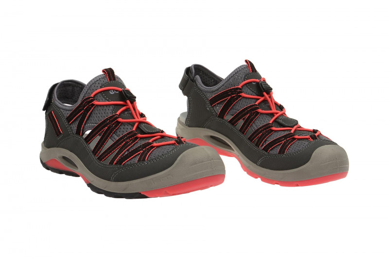 Ecco Biom Delta Sandale grau pink