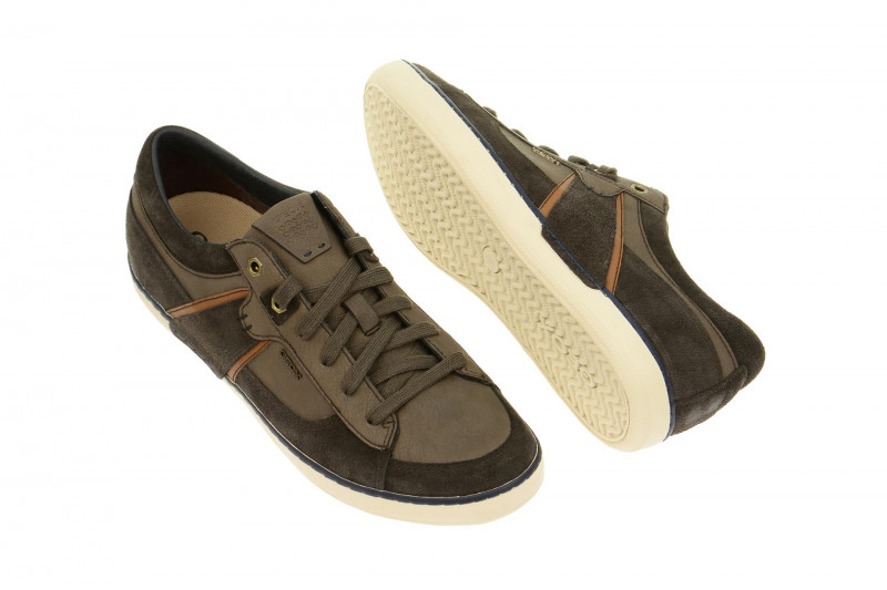 Geox Respira Box C Schuhe in dunkelbraun Herren Sneakers