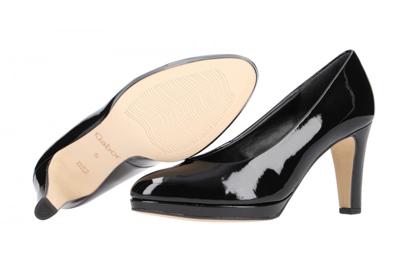 Gabor Pumps schwarz Lack 21.270.77