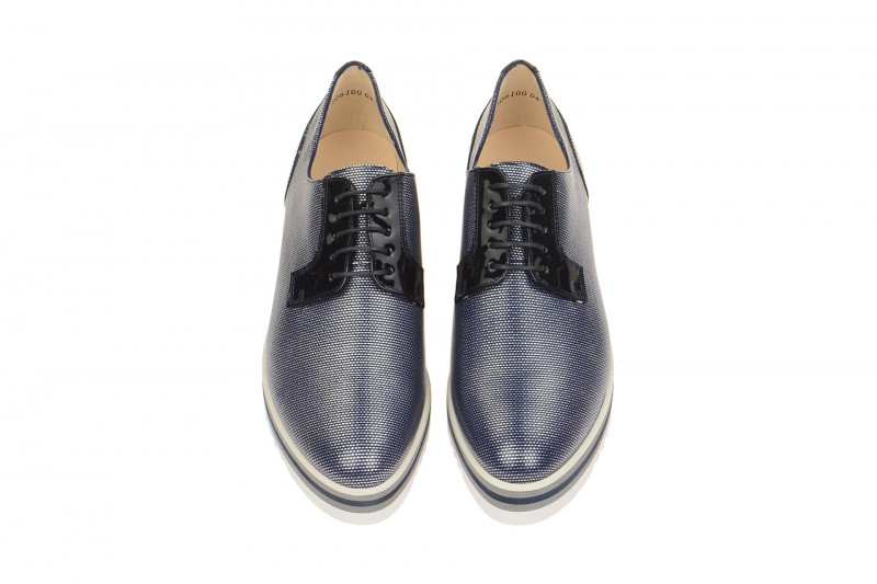 Peter Kaiser Emilie Schuhe blau silber Lack