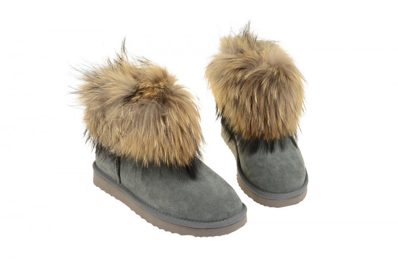 Oog Stiefel grau Fell Boots OB0542