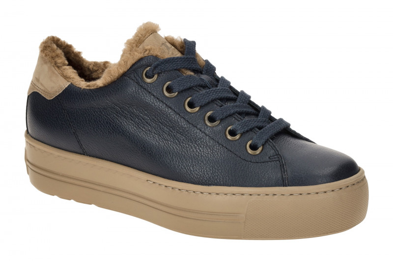 Paul Green Schuhe Sneaker blau braun Warmfutter 5171