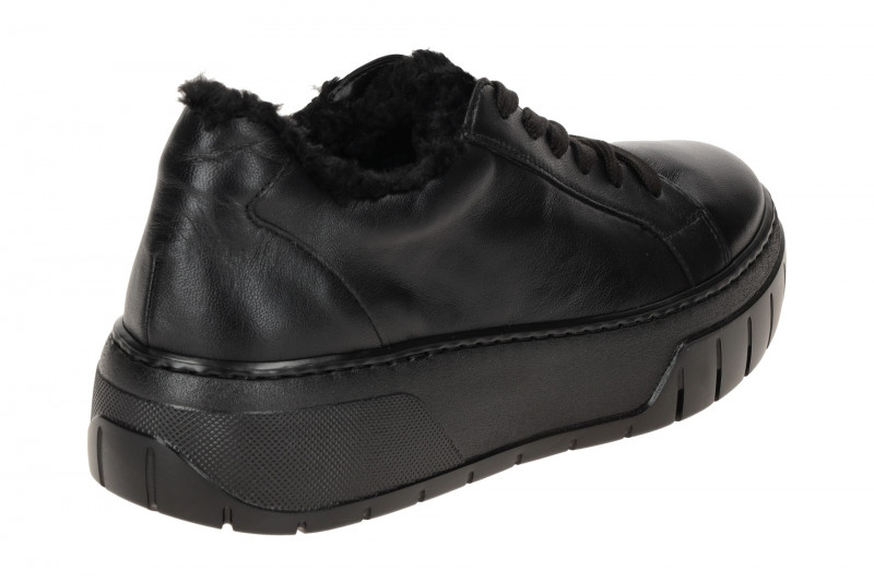 Gabor Schuhe Plateau Fell Sneakers schwarz Nappa 73.221.27