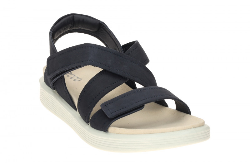 Ecco Soft Sandalen blau marine Kreuzriemen Nubuck 238813