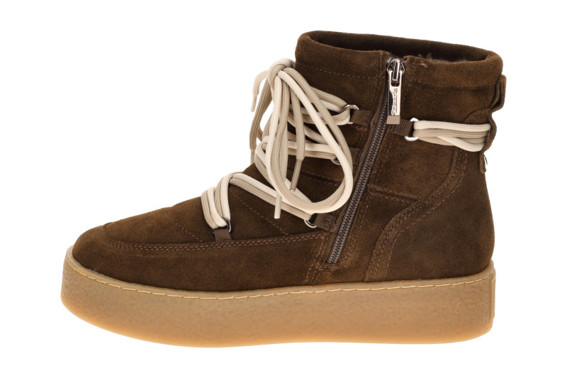 Tamaris Winter Stiefelette Plateau Boots braun Velour 26803