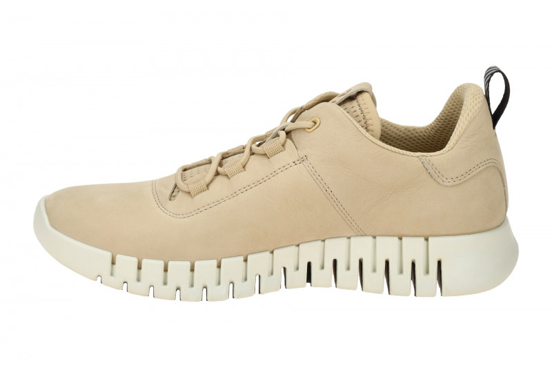 Ecco Gruuv Schuhe beige sand Nubuck Sneakers 525204
