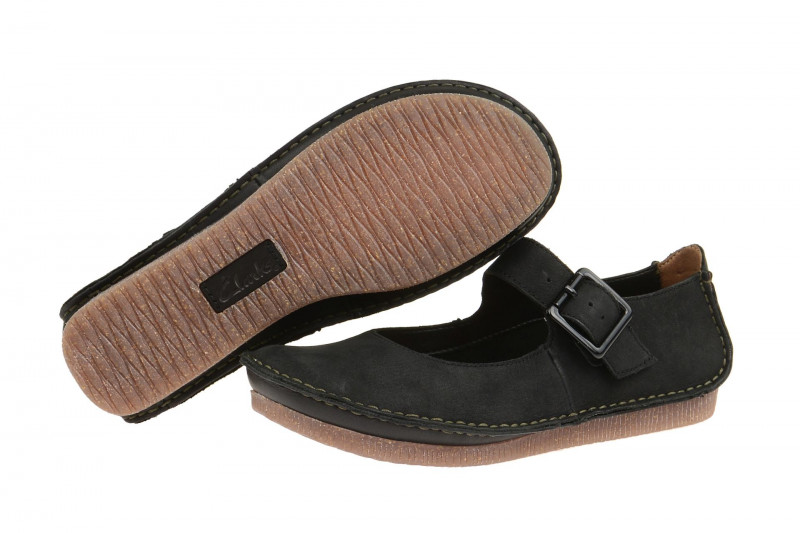 Clarks Janey June Schuhe schwarz Nubuck