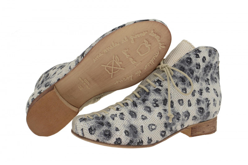 Charme 0735-17E Stiefelette grau schwarz