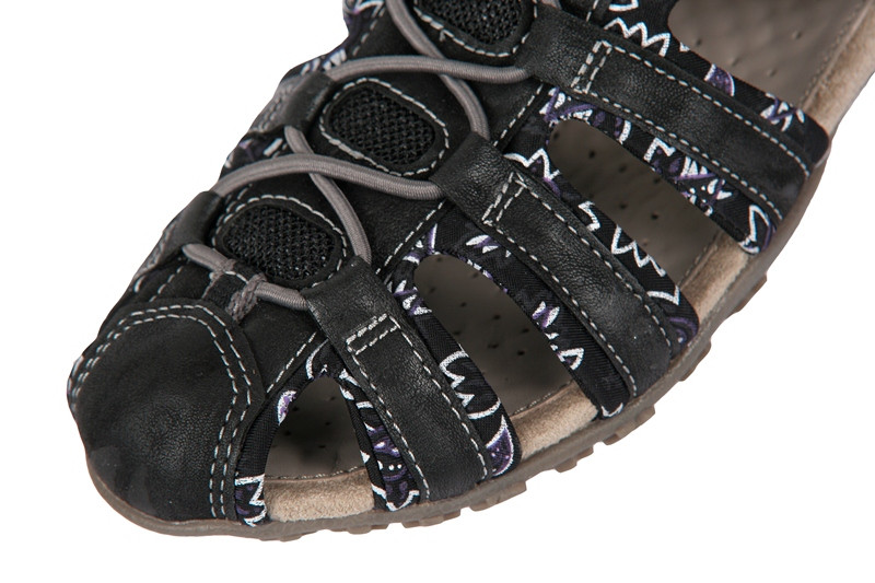 Geox Sand.Strel Damen Sandale schwarz