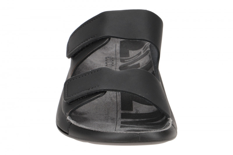 Ecco Cozmo Pantolette schwarz 2fach Klett 206823
