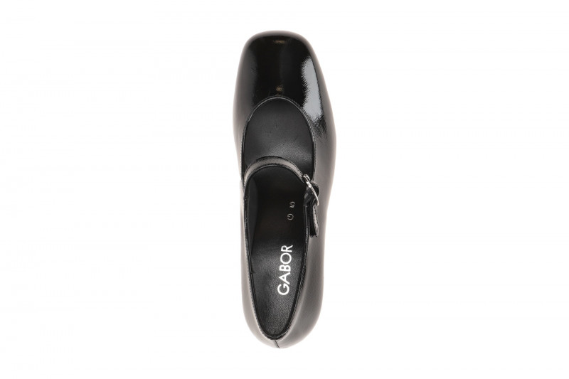 Gabor Schuhe Pumps schwarz Lack Mary Jane 3022.01.002