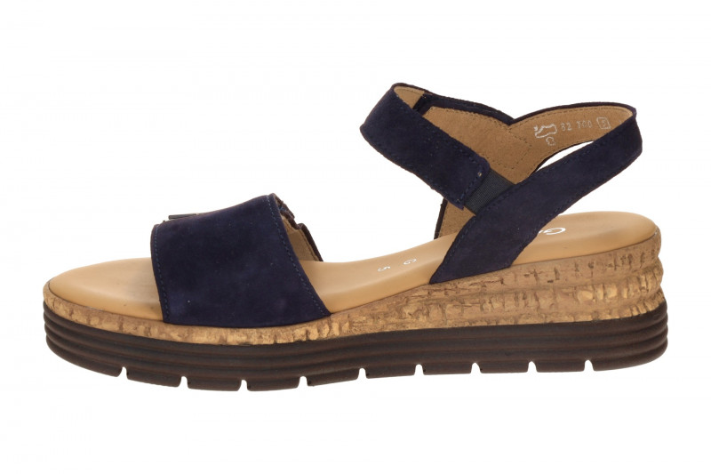 Gabor Keil Sandale blau Velour 82.700.46