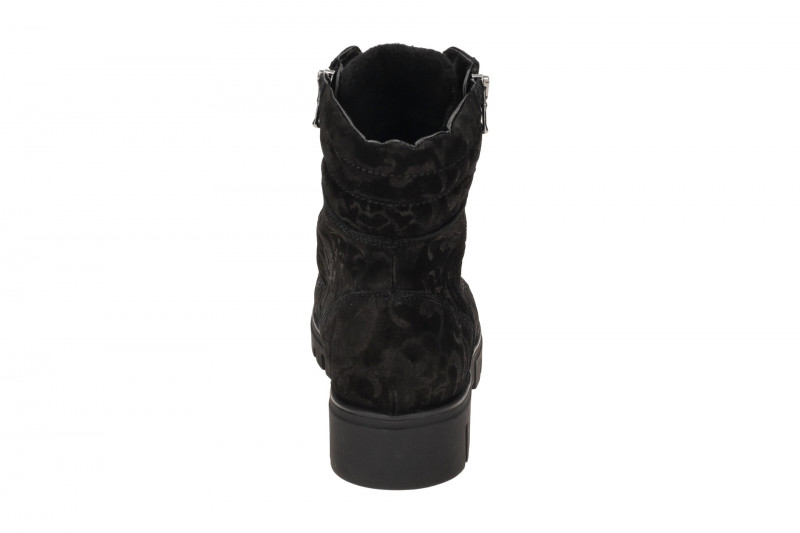 Waldläufer Serena Stiefeletten Boots schwarz Blumen H-Weite