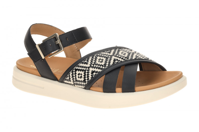 Geox Xand Sandalen schwarz beige D65PAB