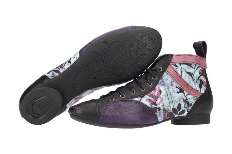 Think Guad Stiefelette schwarz lila kombi