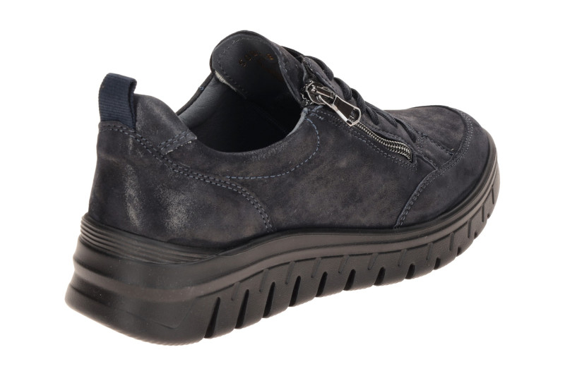 Waldläufer Becky Schuhe blau K-Weite Schimmer 614002