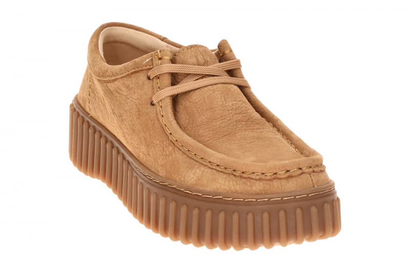 Clarks Torhill Bee Mokassin Schuhe braun tan Nubuck 26172084