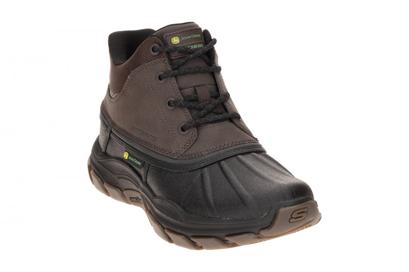 Skechers JOHN-DEERE Stiefelette schwarz Slip-Ins wasserdicht