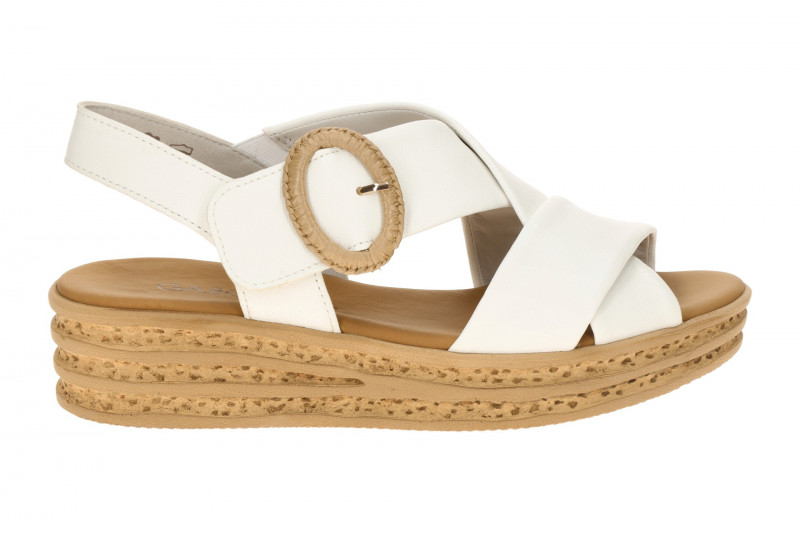Gabor Plateau Sandale weiß Nappa 84.556.20
