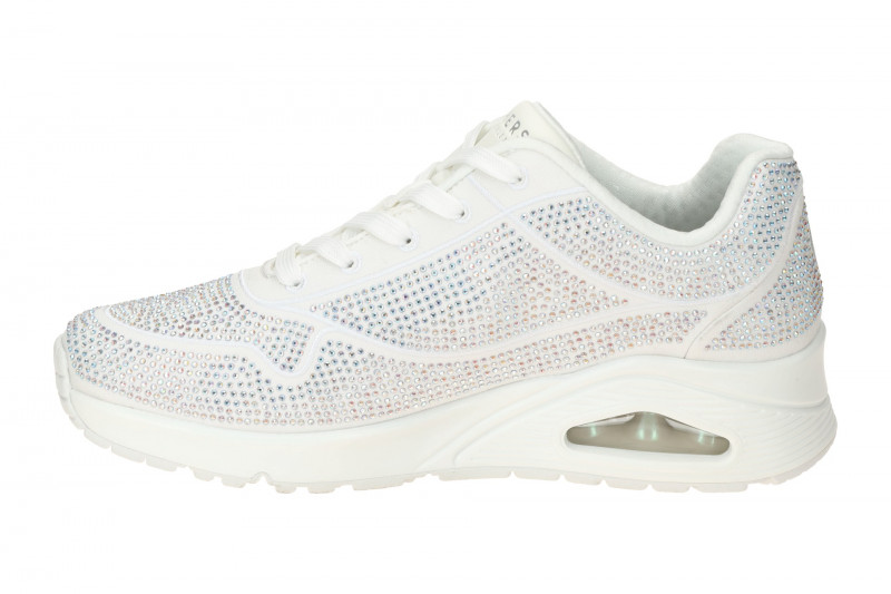 Skechers Uno Schuhe weiß Strass Disco Sneakers 155262