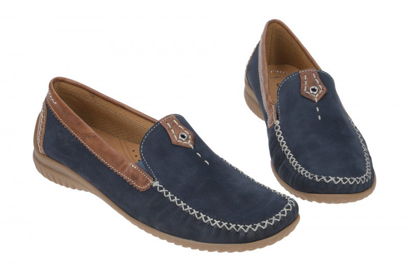Gabor Schuhe Soft Mokassin blau 86.090.46