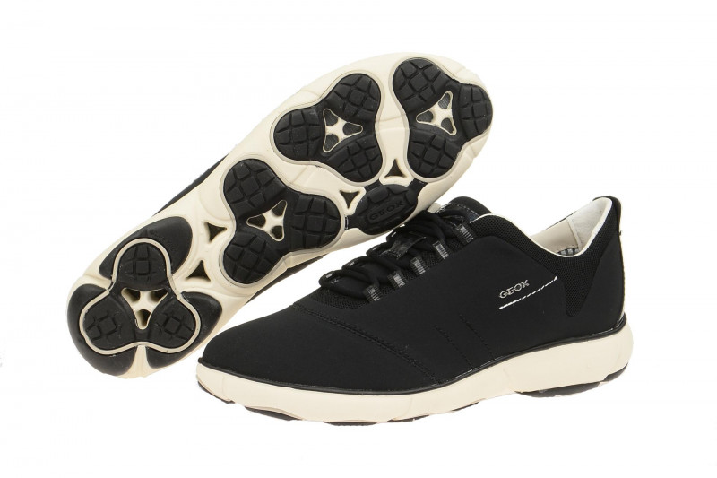 Geox Nebula Damen Schnür- Schuhe schwarz D621EA