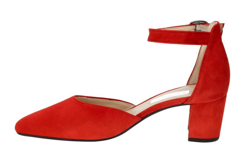 Gabor Riemchen Pumps rot fire Samt 61.340.15