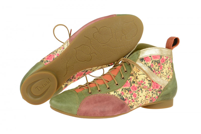 Think Guad Stiefelette grün oliv kombi