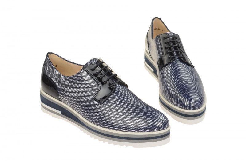 Peter Kaiser Emilie Schuhe blau silber Lack