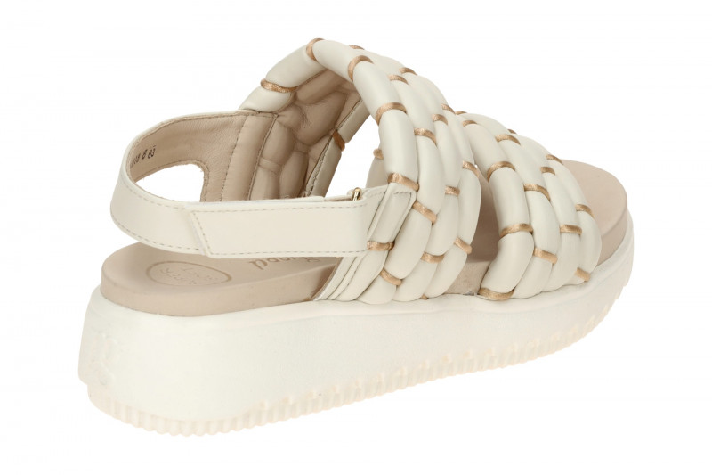 Paul Green Plateau Sandale cream-weiß Klett 6165