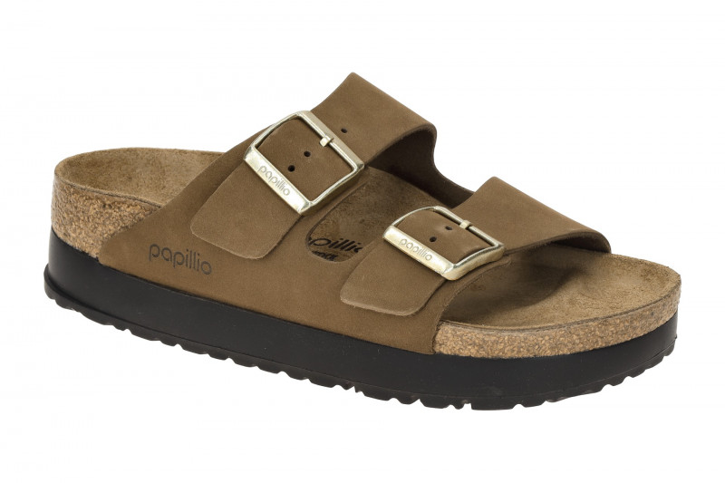 Birkenstock papillio Arizona Flex Pantolette braun Schmal 1028366