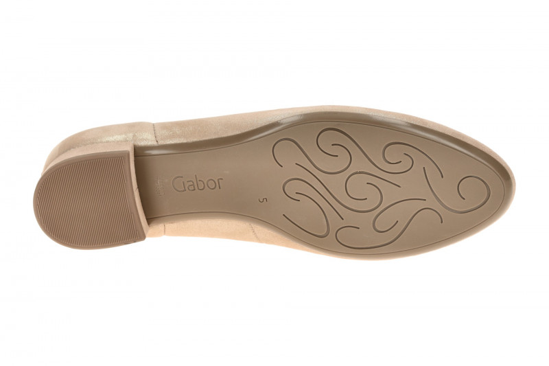 Gabor Pumps beige sand Glitzer 3001