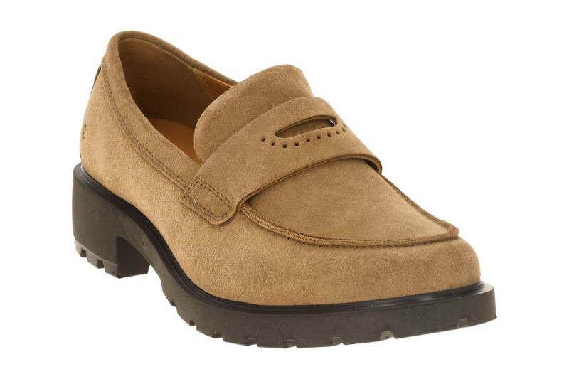 Ecco Metropole Vienna Schuhe braun camel Loafer 231333
