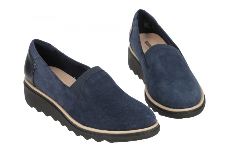 Clarks Sharon Dolly Slipper Schuhe blau