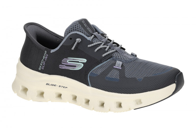 Skechers Glide Step Schuhe blau navy Damen SLIP-INS 150420