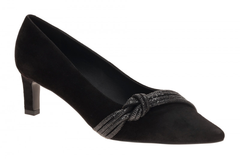 Peter Kaiser Pumps schwarz Strass Schlaufe 72406